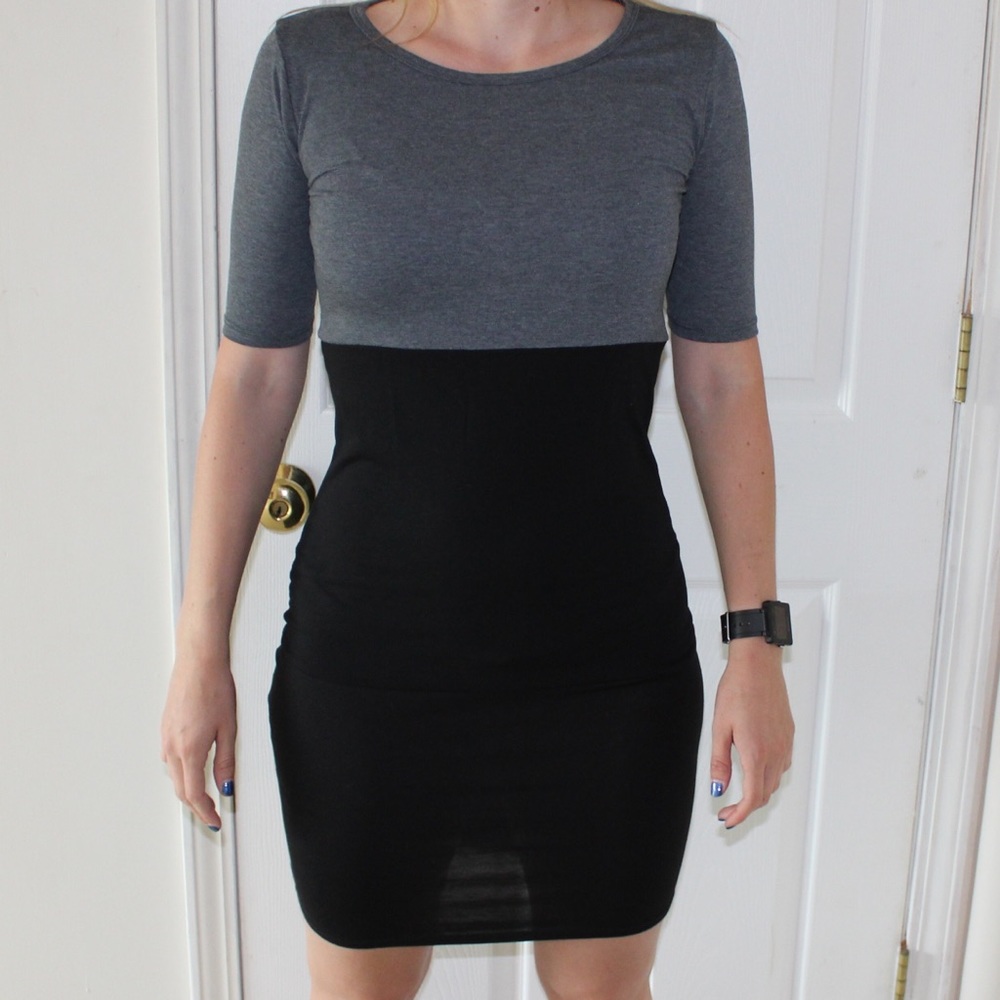 Lularoe Julia Dress Size XS Gray and Black